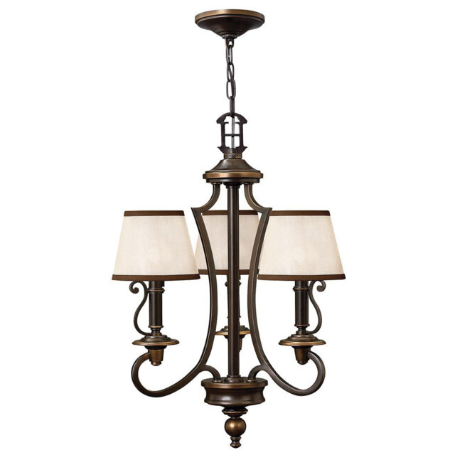 Barkbridge 3 - Light Shaded Chandelier