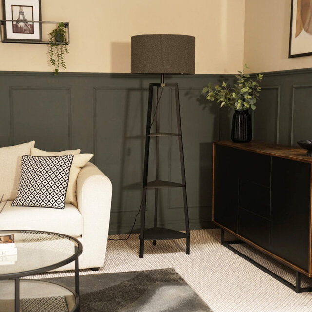 Amandip 137.5cm Tray Table Floor Lamp