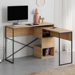 Claverton 110cm Wide Rectangle Writing Desk with Smart Storage