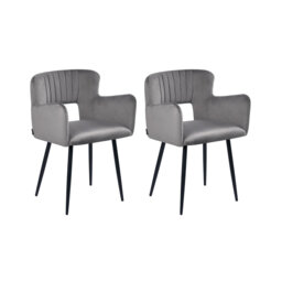 SANILAC 46cm H Velvet Upholstered Upholstered Back Armchair