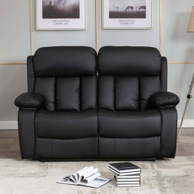 Deneka 2 Seater Linen Reclining Sofa