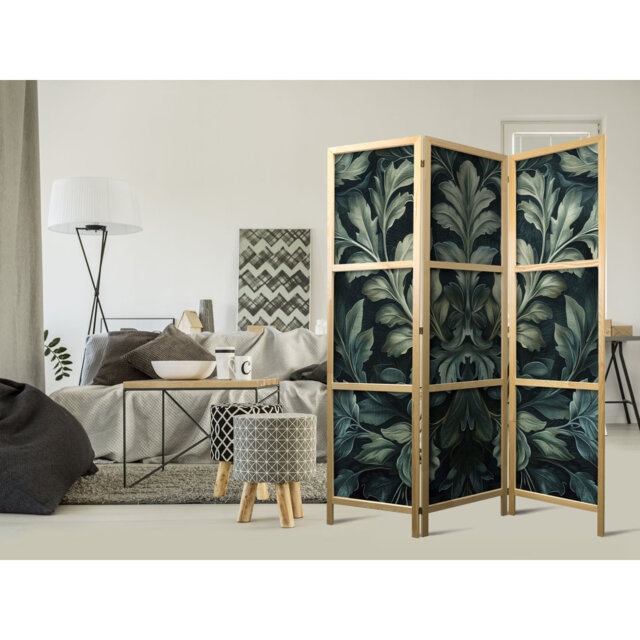171cm H Solid Wood Folding Room Divider