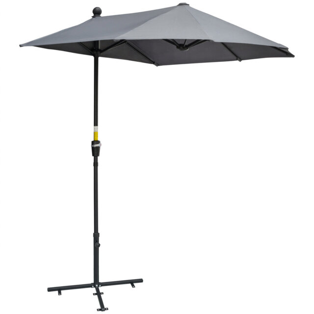 Bryseida 190cm Balcony Parasol with Crank Lift