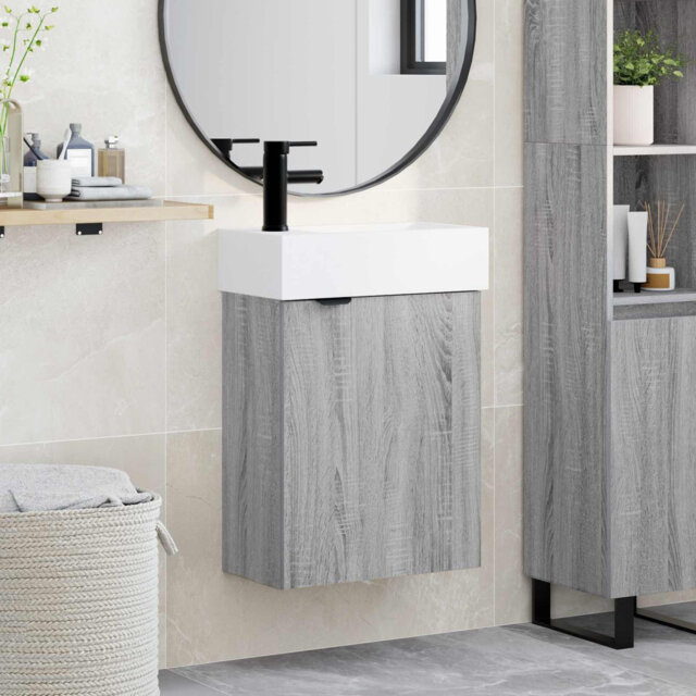 Single Bathroom Vanity with Ceramic Basin