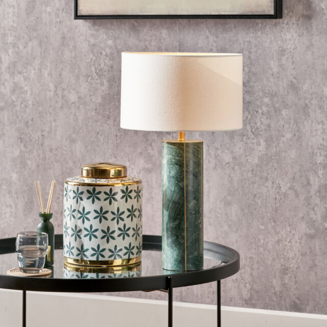 Venetia 46.5 white and green single with USB and Outlet