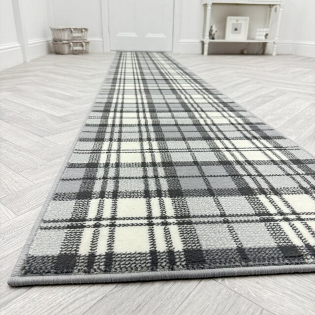 Runner Plaid Area Rug