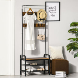 Mailloux Hall Tree 72cm Wide with Bench and Shoe Storage