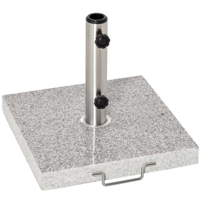 Garden Umbrella Base Durable Parasol Holder Outdoor Sunshade Marble Stand