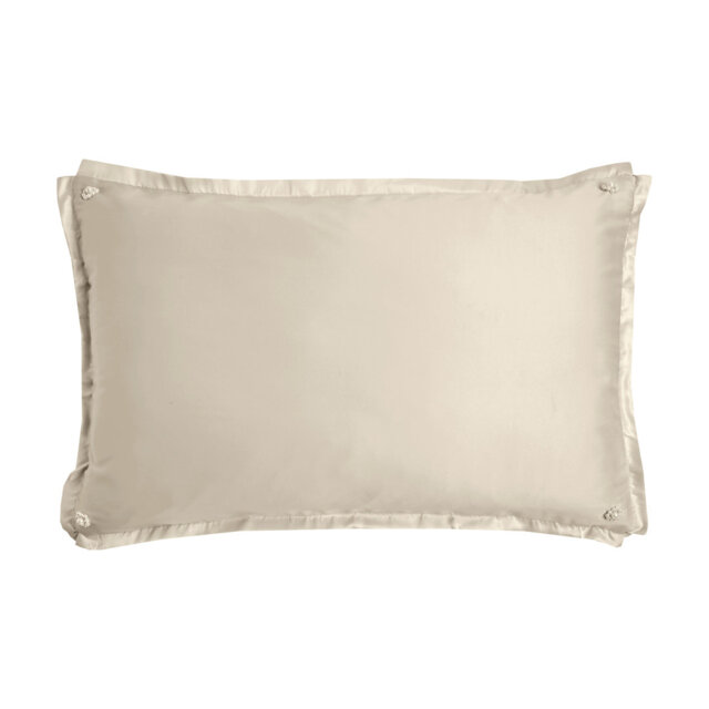 Caprice Pillowcase - Lady Pearl/bow/taupe