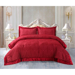 Chelsea Tufted Crushed Velvet Bedspread Set – Luxurious Soft Quilted Bedding with Matching Pillow Shams, Elegant Velvet Comforter Coverlet Set