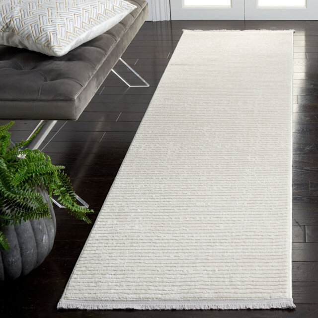 Erving Machine Woven Polypropylene Ivory Rug