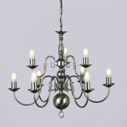Roosevelt 9 - Light Candle Style Chandelier