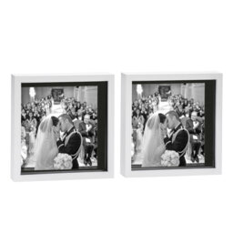 Bevelled Shadow Box Picture Frame with Mat