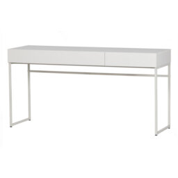 Bianchina Solid Wood Top Metal Base Writing Desk