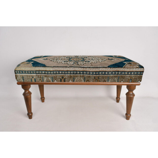 Cotton Upholstered Bench