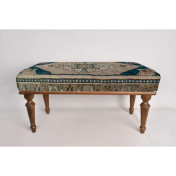 Cotton Upholstered Bench
