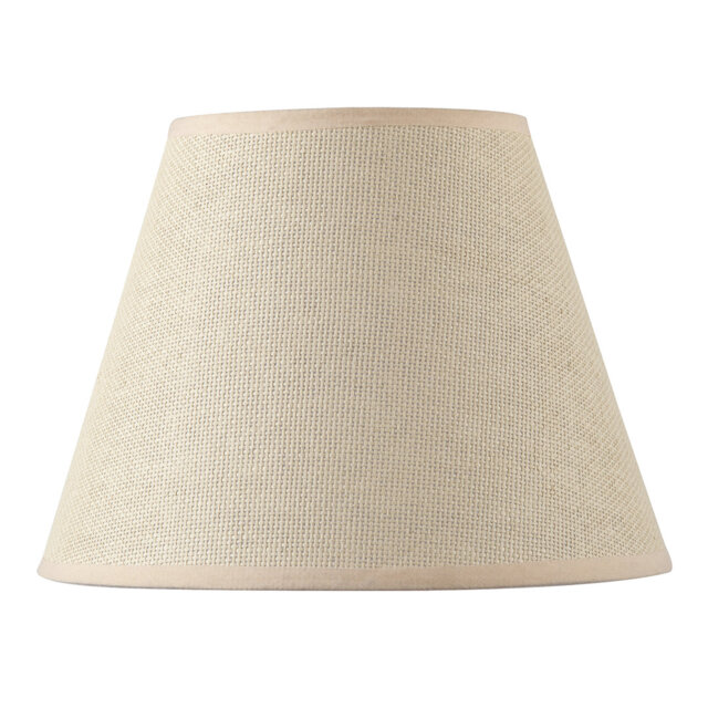 Traditional Tweed Lamp Shade With Cotton Fabric Trims By