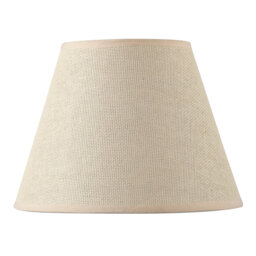 Traditional Tweed Lamp Shade With Cotton Fabric Trims By