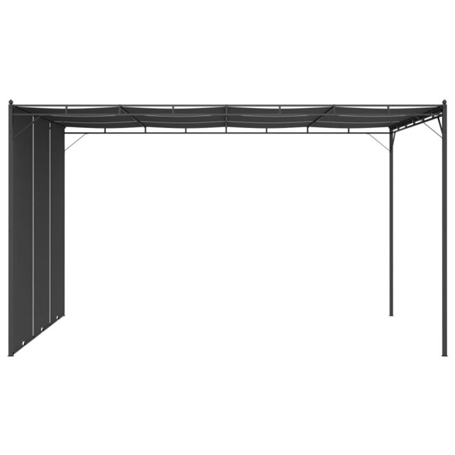 Prescot Garden Gazebo with Side Curtain 4x3x2,25 m