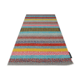 Saffron Handmade Kilim Cotton Red/Yellow/Blue Rug