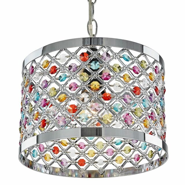 Modern Sparkly Ceiling Pendant Light Shade with Beads
