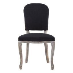 Hurd 50cm H Linen Upholstered King Louis Back Side Chair