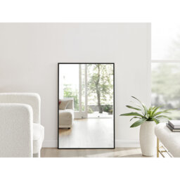 Alcantera Rectangle Metal Frame Wall Mirror Simple and Elegant Modern Design