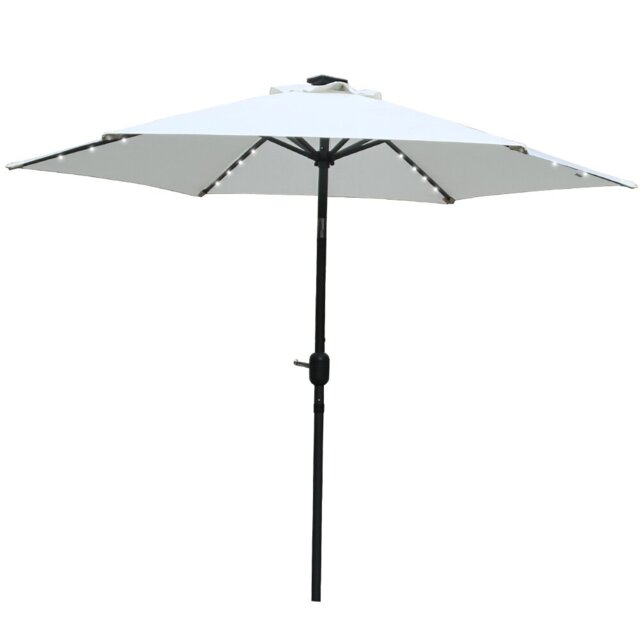 Martigues 2.5m Traditional Parasol with Lights