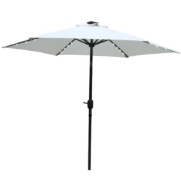 Martigues 2.5m Traditional Parasol with Lights
