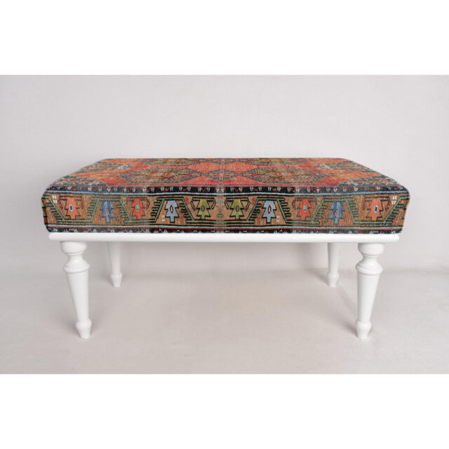Cotton Upholstered Bench