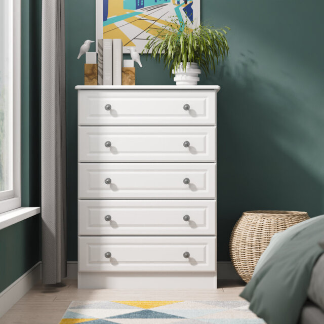 Fully Assembled Meansville 5 Drawer Chest