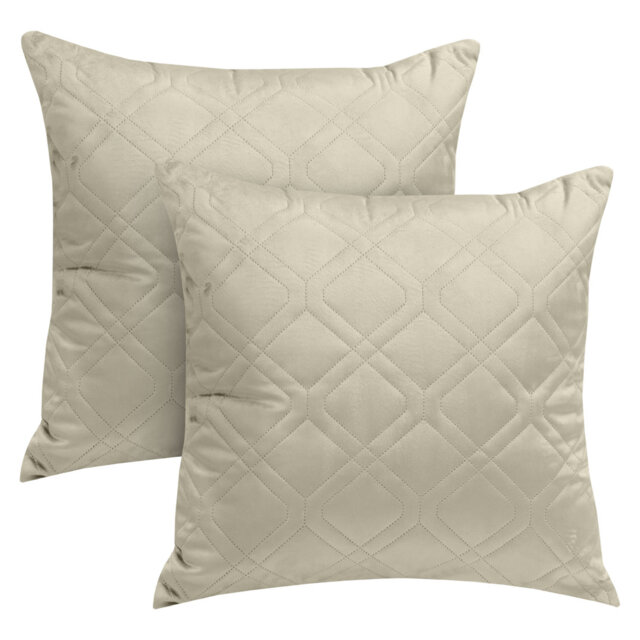 Aspire Homeware Diamond-Pattern Square Velvet Cushion Cover
