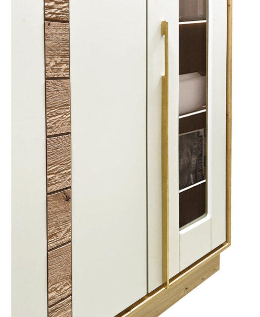 Sophisticated Cashmere and Artisan Oak Wardrobe W89cm â Stylish Storage with Soft Close System