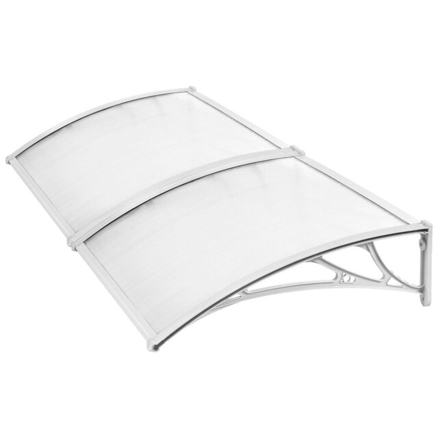 Dakota Fields 200cm W x 76cm D Plastic Transparent Cover Retractable Window Awning