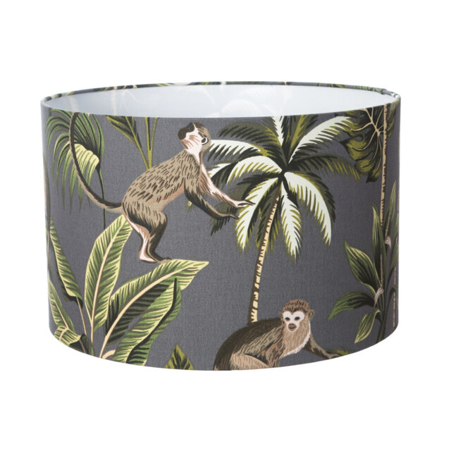 Cotton Drum Lamp Shade ( Screw On ) in Teal