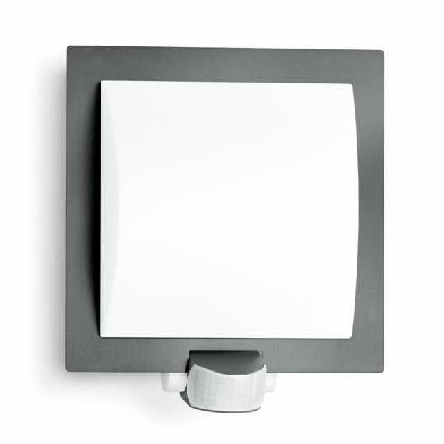 Outdoor Wall Light L 20 S Stainless Steel Trim with Motion Sensor E27 Flush Mount