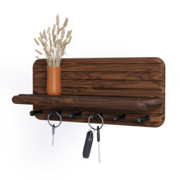 Wall Organizer with Key Hooks