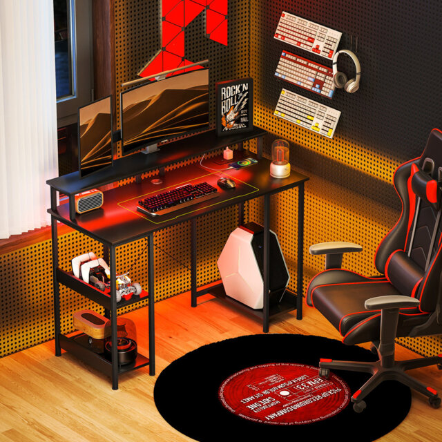 Slemp Computer Desk with Power Outlet