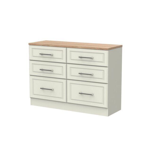 Fully Assembled RaNesha 6 Drawer 112Cm W Chest of Drawers