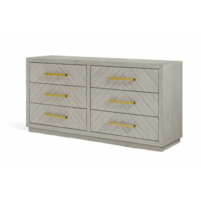 Corry 6 Drawer 160Cm W Solid Wood Chest of Drawers