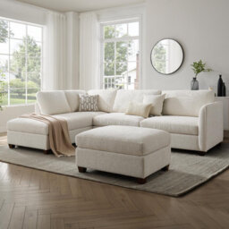 Chatrine Corner Sofa With Footstool