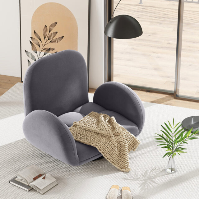 Metro Lane Damase Game Chair in Grey
