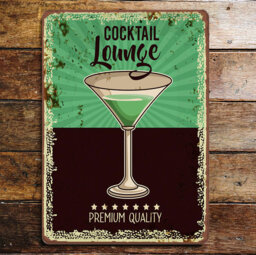 Handmade Food & Beverage Wall Decor on Metal