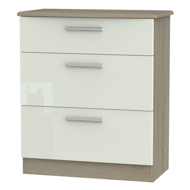 Fully Assembled Yantarni 3 Drawer 76.5Cm W Chest of Drawers