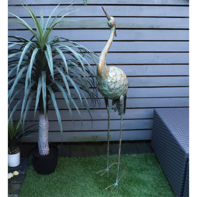 Metal Flamingo Garden Ornament 61cm Height