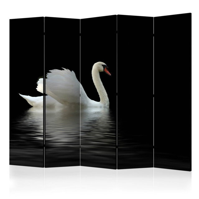 225cm W x 172cm H 5 - Panel Solid Wood Folding Room Divider