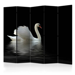 225cm W x 172cm H 5 - Panel Solid Wood Folding Room Divider