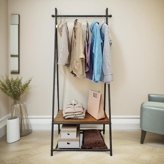 64cm Industrial Pipe Clothing Rack