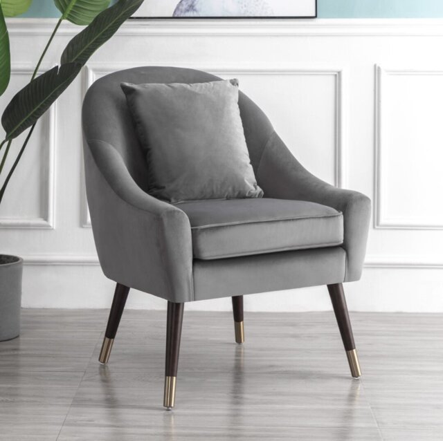 Giddings Velvet Accent Chair