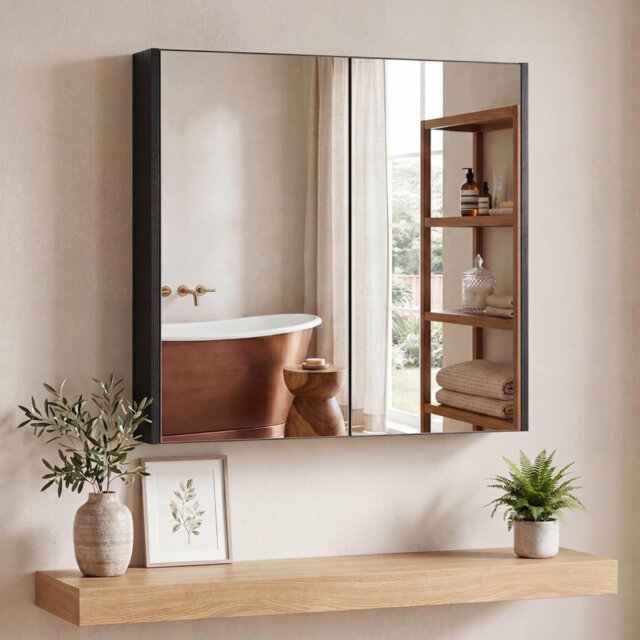 W H Medicine Cabinet Mirror